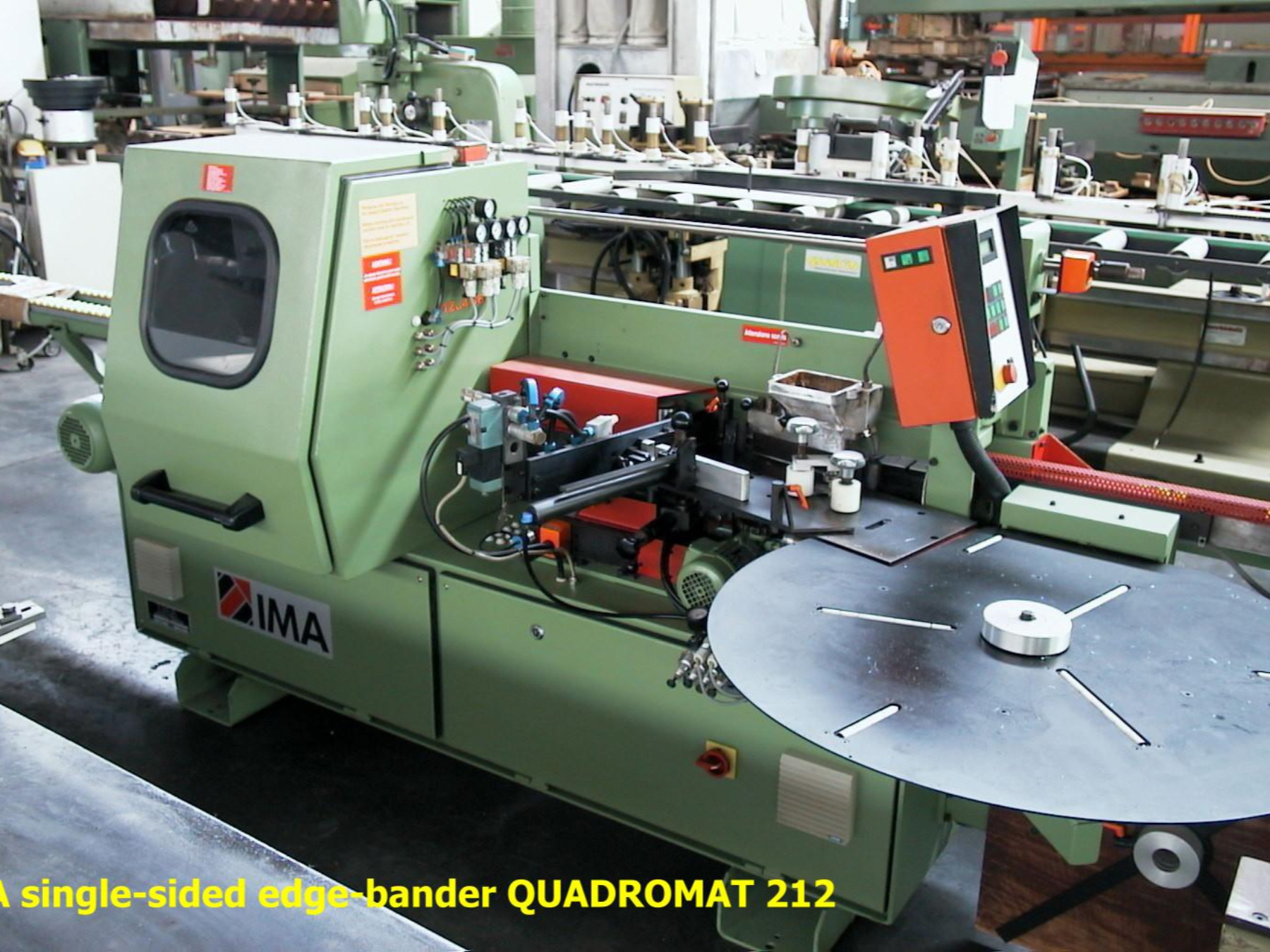 Bordatrice monolato IMA mod. QUADROMAT 212 - cod. A390206E, con display digitale
