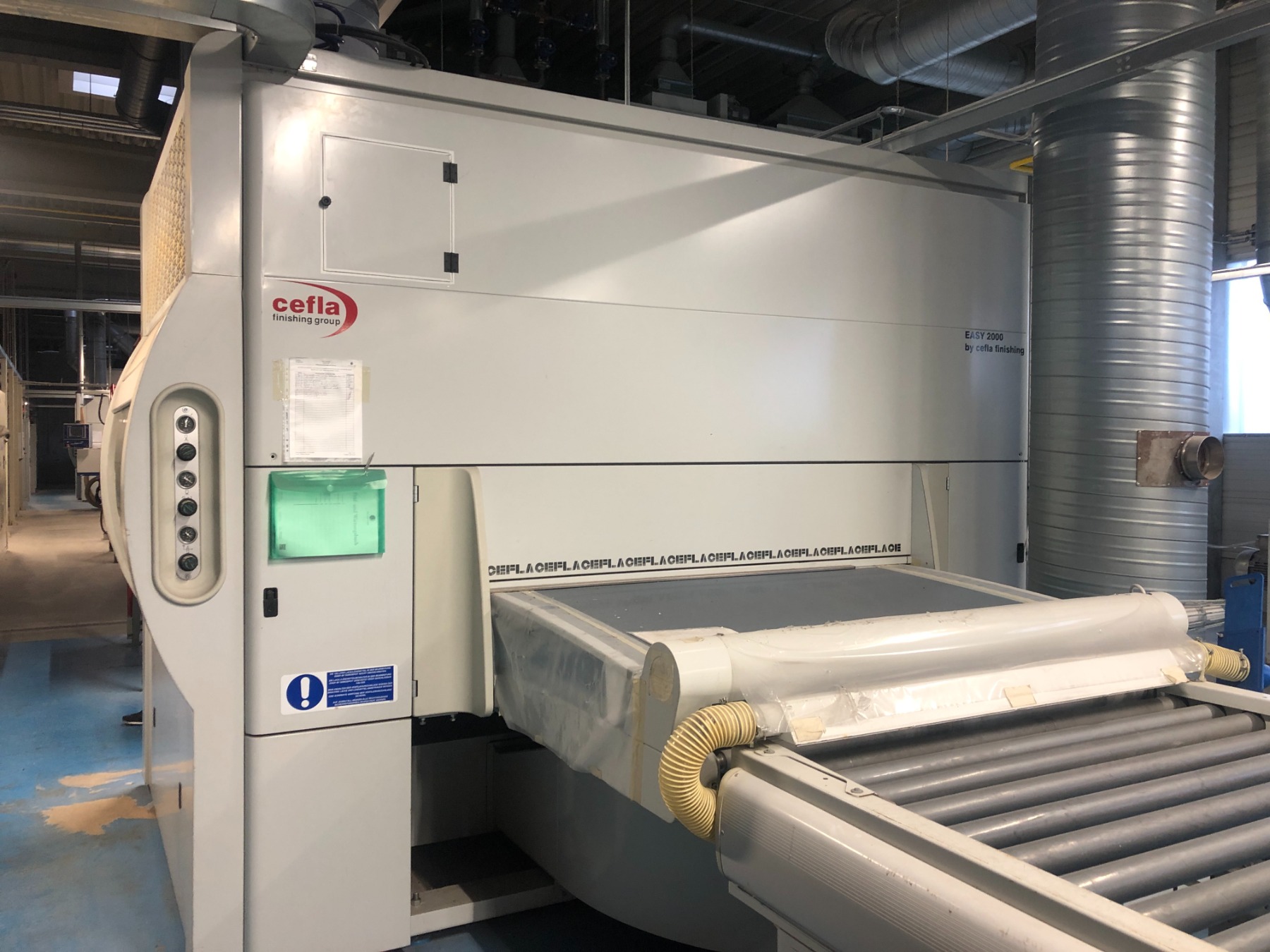 Spruzzatrice automatica CEFLA mod. EASY 2000 D, dettaglio vista frontale